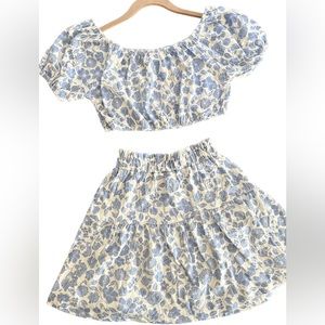 COPY - Zara Kids Cropped Top and Skirt - Child Size 8